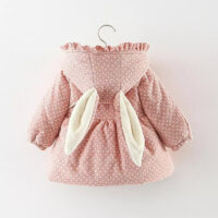 Kids Coat For Winter Baby Girl Fashion Outwear With Cute Bag